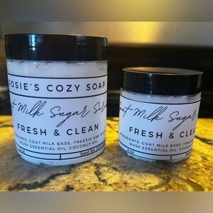 Fresh & Clean | Goat Milk Sugar Scrub 4oz Jar